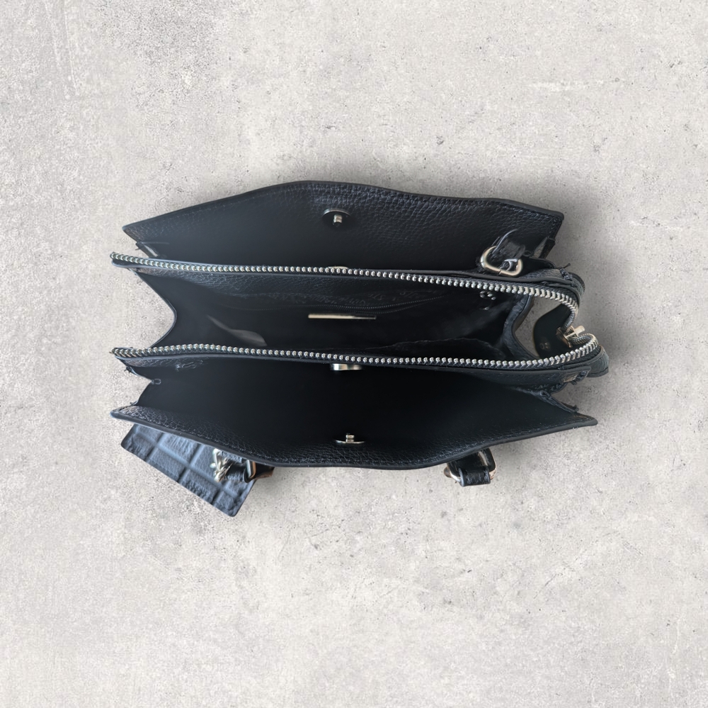 Steve Madden Black Handbag and Wallet Set - Picture 4 of 8